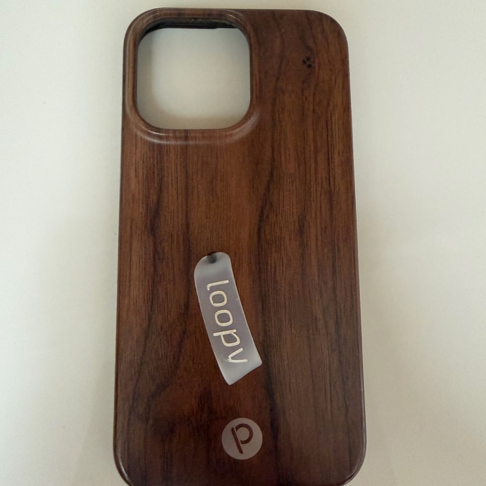 Loopy Case Dark Brown Wood Phone Case